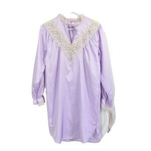 Women Vintage Satin Nightgown New Medium Frilly Pajamas Santinessa